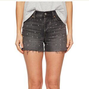 Levi's Wedgie Button Fly Denim Jean Shorts High Rise Size 28